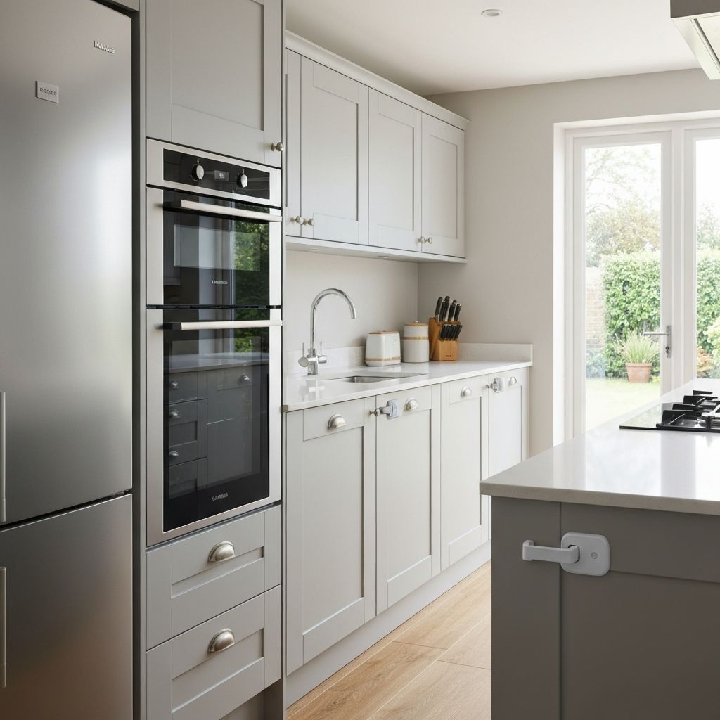 Cabinet safety locks